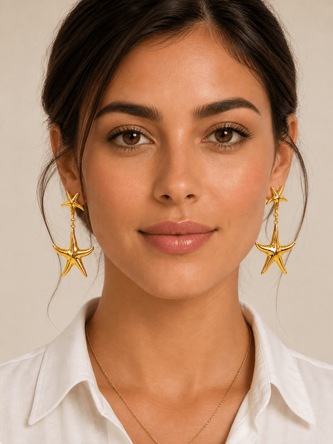 Boucles d’oreilles étoile de mer - Maison Hajar