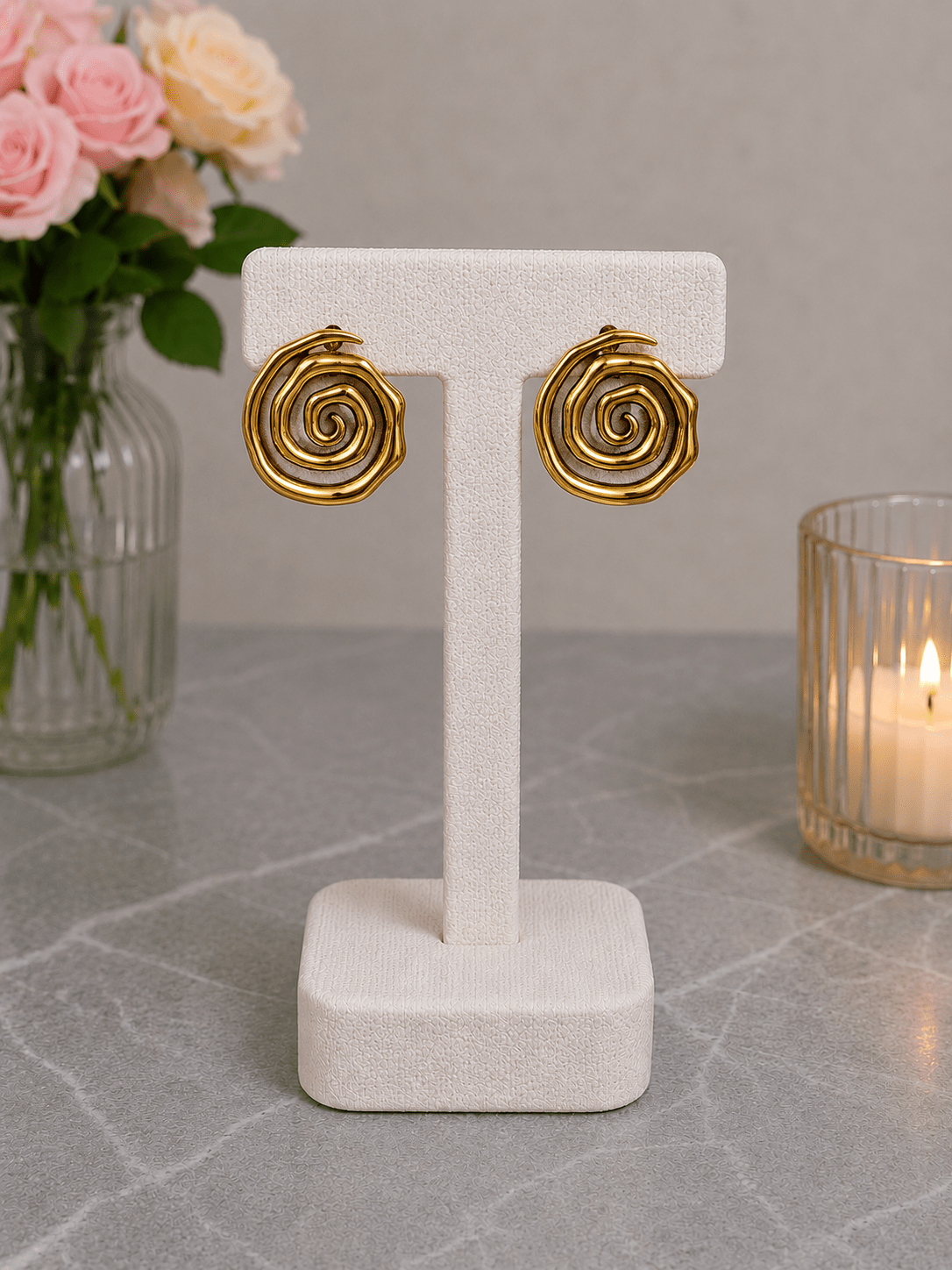 Boucles d’oreilles spiralées - Maison Hajar