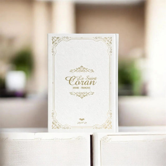 Le Saint Coran – Édition Prestige Blanc & Or - Maison Hajar